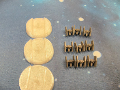 Imperial TIE Fighter Squadron (9pcs) - Compatible with Armada scale games