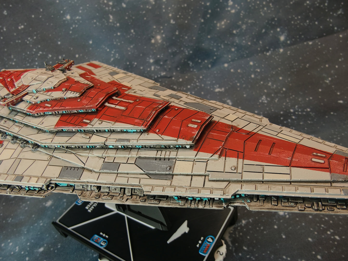 Resurgent-Class Star Destroyer resin miniature top detail view