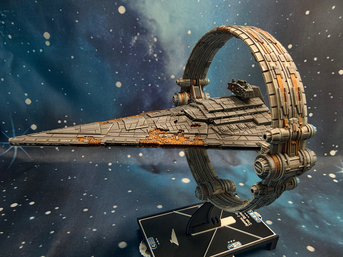 Damaged Chimaera Star Destroyer (204mm)  – Compatible with Star Wars Armada Scale games