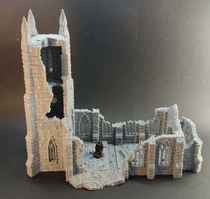 Ruined Cultist Church – 28mm/32mm Wargaming Scenery