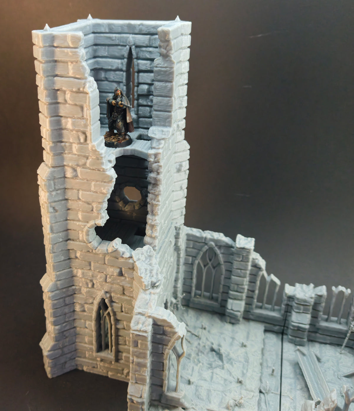 Ruined Cultist Church – 28mm/32mm Wargaming Scenery