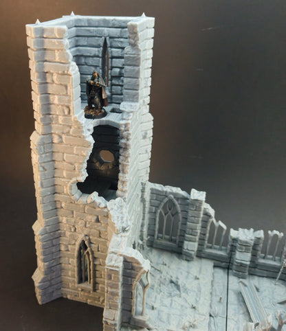 Ruined Cultist Church – 28mm/32mm Wargaming Scenery