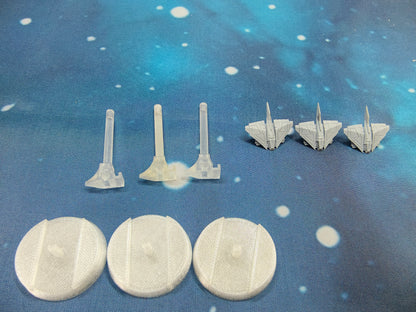 UNSC Longsword C-712 Bomber squadron (3pcs) – Compatible with Halo Armada