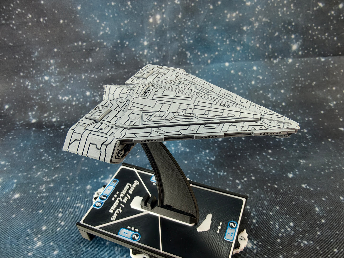 Quasar Fire Frigate – Length:90mm - 3D printed Armada Nexus/Legacy Upgrade