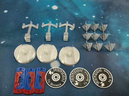 UNSC Longsword C-709 Fighter squadron (9pcs) – Compatible with Halo Fleet Armada