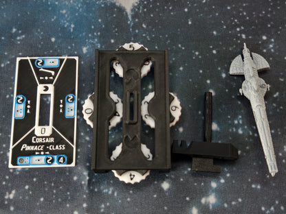 CIS Geonosian "Pinnace" Corvette – Length:85mm - 3D printed Armada Nexus/Legacy Upgrade