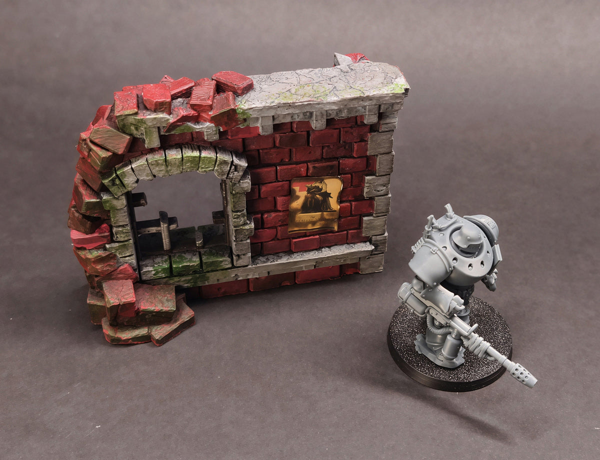 Trench Ruined Factory Terrain – 28mm/32mm Wargaming Scenery
