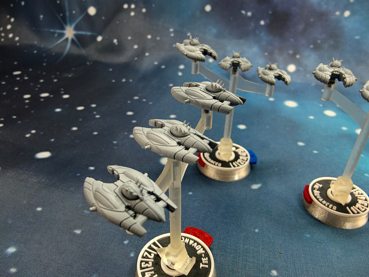 Covenant Vampire class fighter squadron (9pcs) – Compatible with Halo Armada