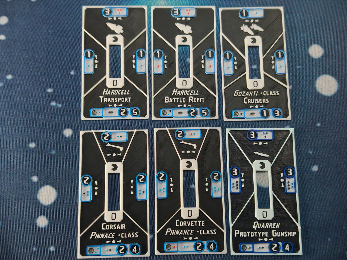 CIS ship Base tokens – Compatible with Armada Scale games