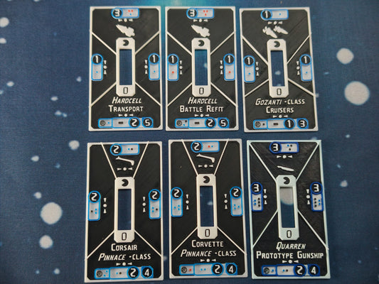 CIS ship Base tokens – Compatible with Armada Scale games