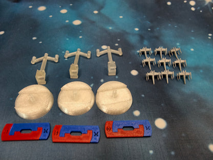 Rebel T65 X-Wing Squadron – 9pcs - Compatible with Armada scale games