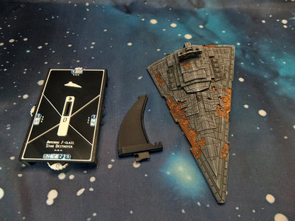 Damaged Chimaera Star Destroyer (204mm)  – Compatible with Star Wars Armada Scale games