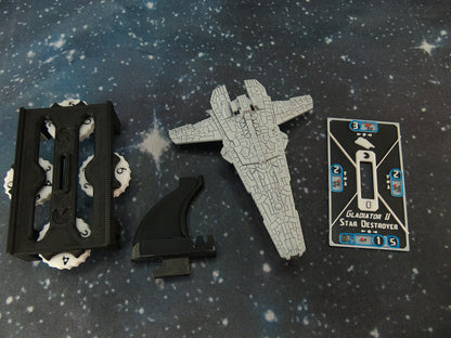 Imperial Victory II Frigate – Length:94mm - 3D printed Armada Nexus/Legacy Upgrade