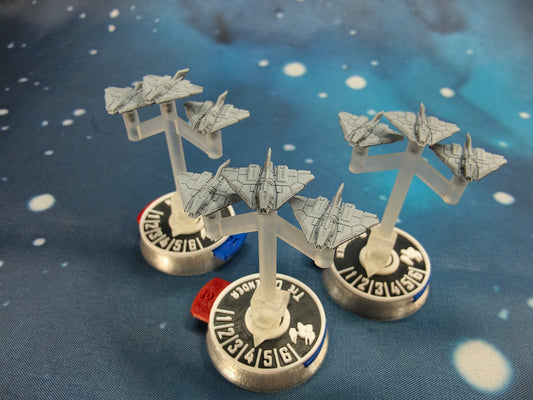 UNSC Longsword C-709 Fighter squadron (9pcs) – Compatible with Halo Fleet Armada