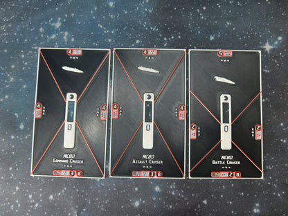 MC80b Star Cruiser Compatible with Armada scale games tokens variant