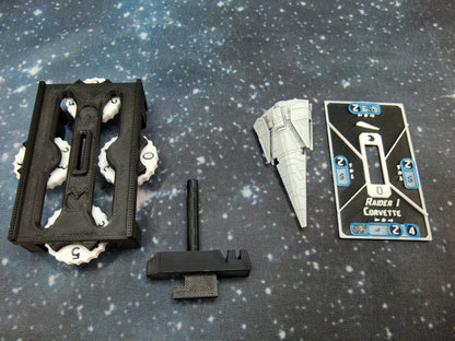 Imperial Raider Corvette – Length:58mm - 3D printed Armada Nexus/Legacy Upgrade