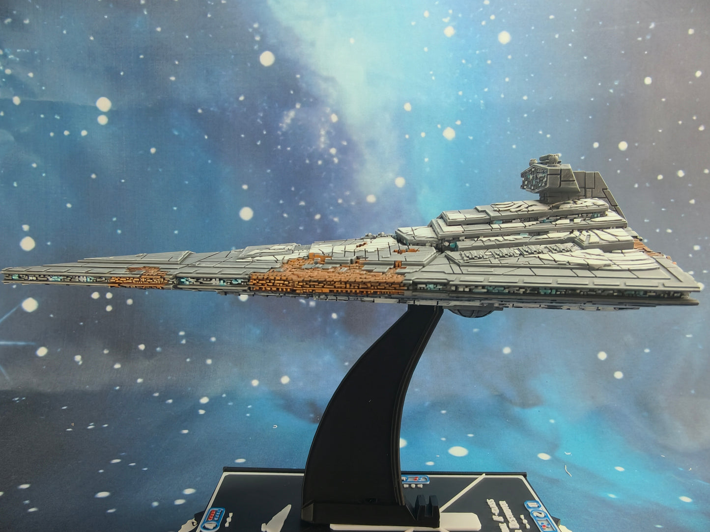 Damaged Chimaera Star Destroyer (204mm)  – Compatible with Star Wars Armada Scale games