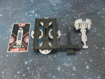 Rebel CR-90 "Sundered Heart" Corvette – Length:58mm - 3D printed Armada Nexus/Legacy Upgrade