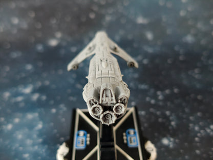 Rebel Longfin Quarren Corvette – Length:90mm -  3D printed Armada Nexus/Legacy Upgrade