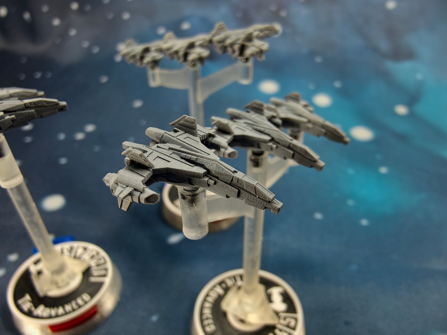 UNSC F41 Broadsword-class Fighter Squadron (9pcs) – Compatible with Halo Fleet Armada