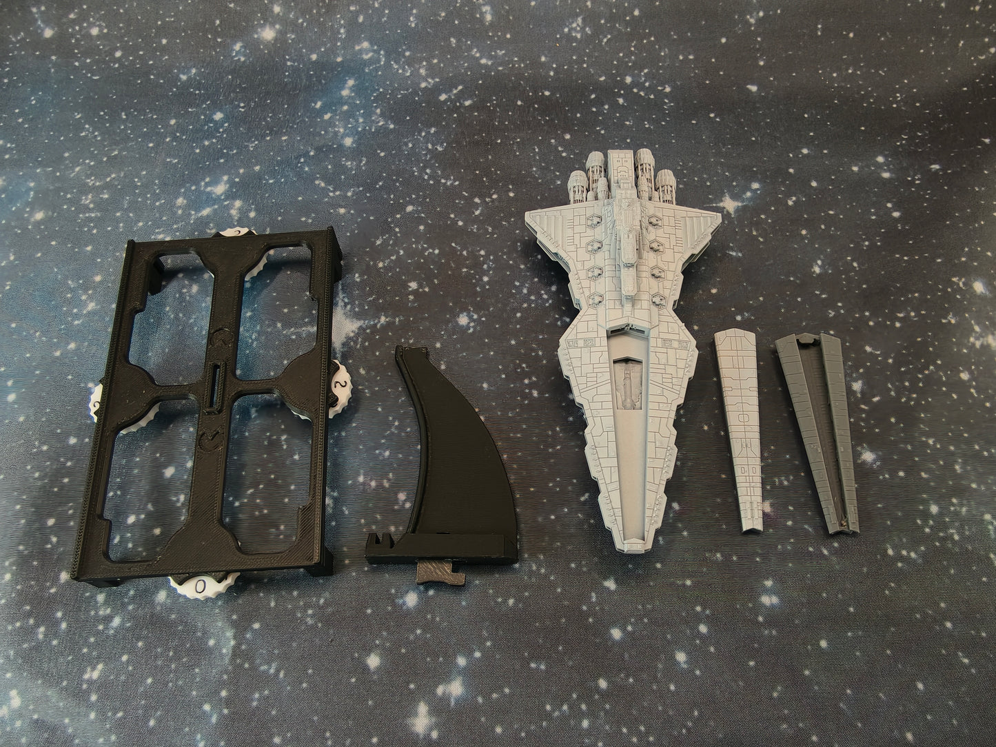 Venator Star Destroyer Pirate refit – Length:166mm- 3D printed Armada Nexus/Legacy Upgrade