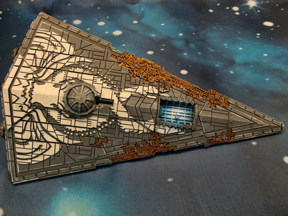 Damaged Chimaera Star Destroyer (204mm)  – Compatible with Star Wars Armada Scale games