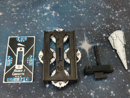 Raider-class Corvette – Length:58mm - 3D printed Starship