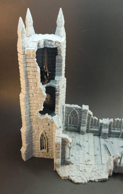 Ruined Cultist Church – 28mm/32mm Wargaming Scenery