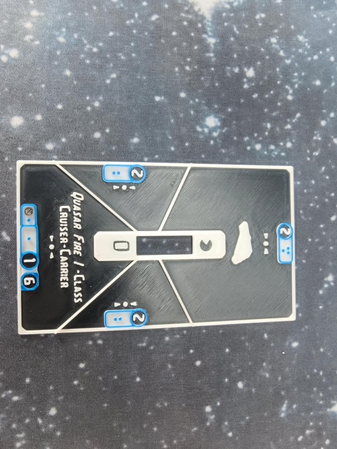 Quasar Fire Frigate – Length:90mm - 3D printed Armada Nexus/Legacy Upgrade