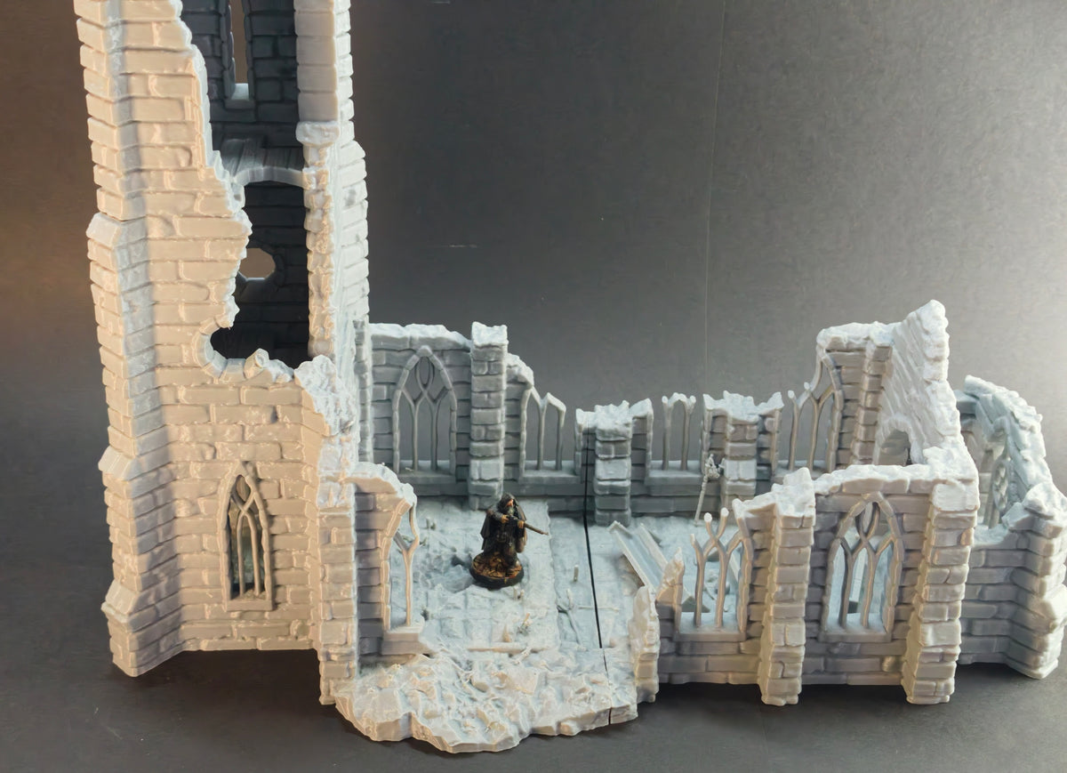 Ruined Cultist Church – 28mm/32mm Wargaming Scenery
