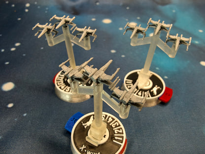 Rebel T65 X-Wing Squadron – 9pcs - Compatible with Armada scale games