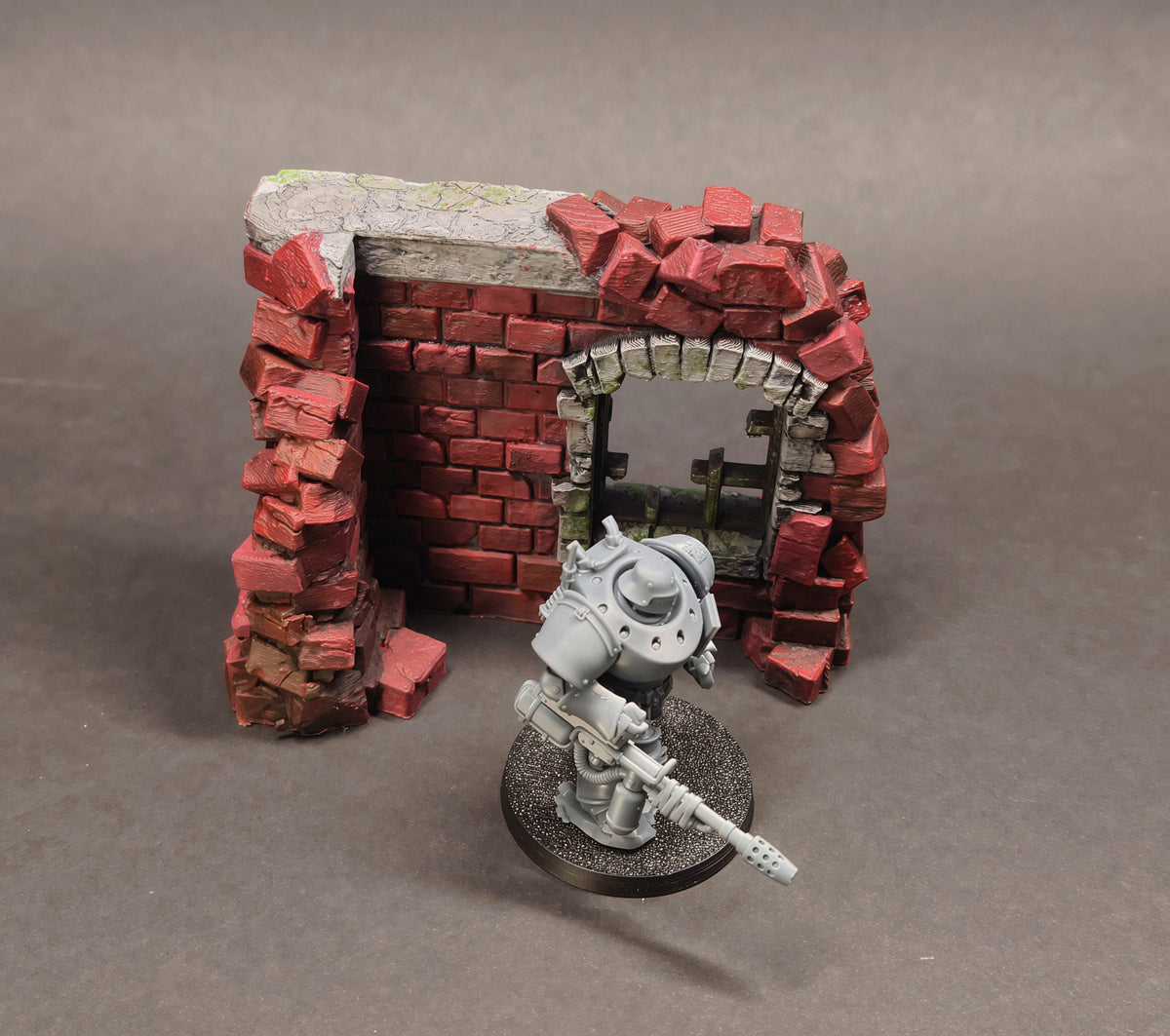 Trench Ruined Factory Terrain – 28mm/32mm Wargaming Scenery