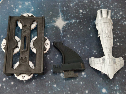 Rebel Longfin Quarren Corvette – Length:90mm -  3D printed Armada Nexus/Legacy Upgrade