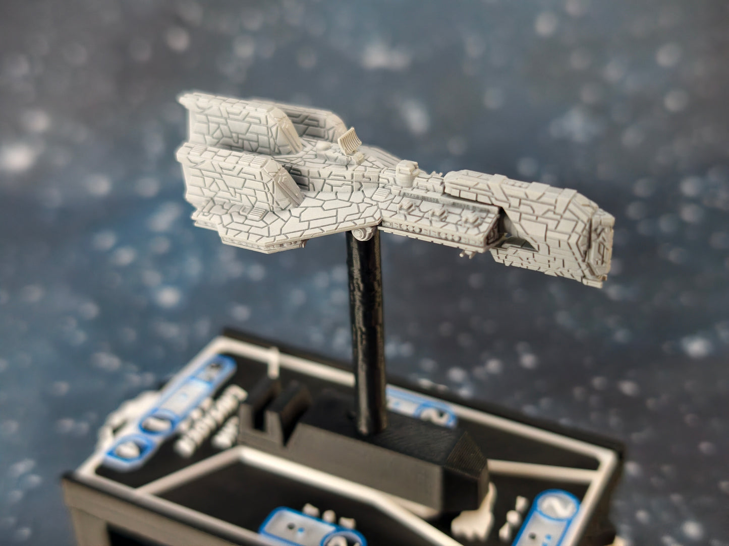 Zann Consortium - Crusader Corvette – Length:59mm - 3D printed Armada Nexus/Legacy Upgrade