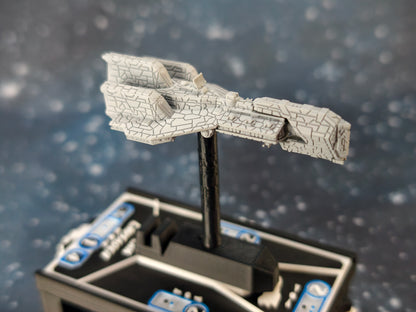 Zann Consortium - Crusader Corvette – Length:59mm - 3D printed Armada Nexus/Legacy Upgrade