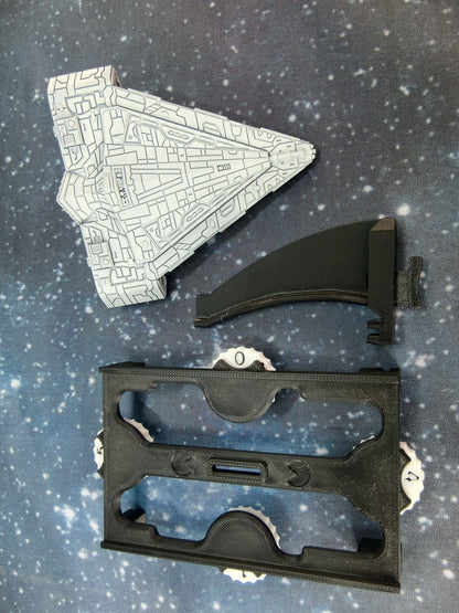 Quasar Fire Frigate – Length:90mm - 3D printed Armada Nexus/Legacy Upgrade