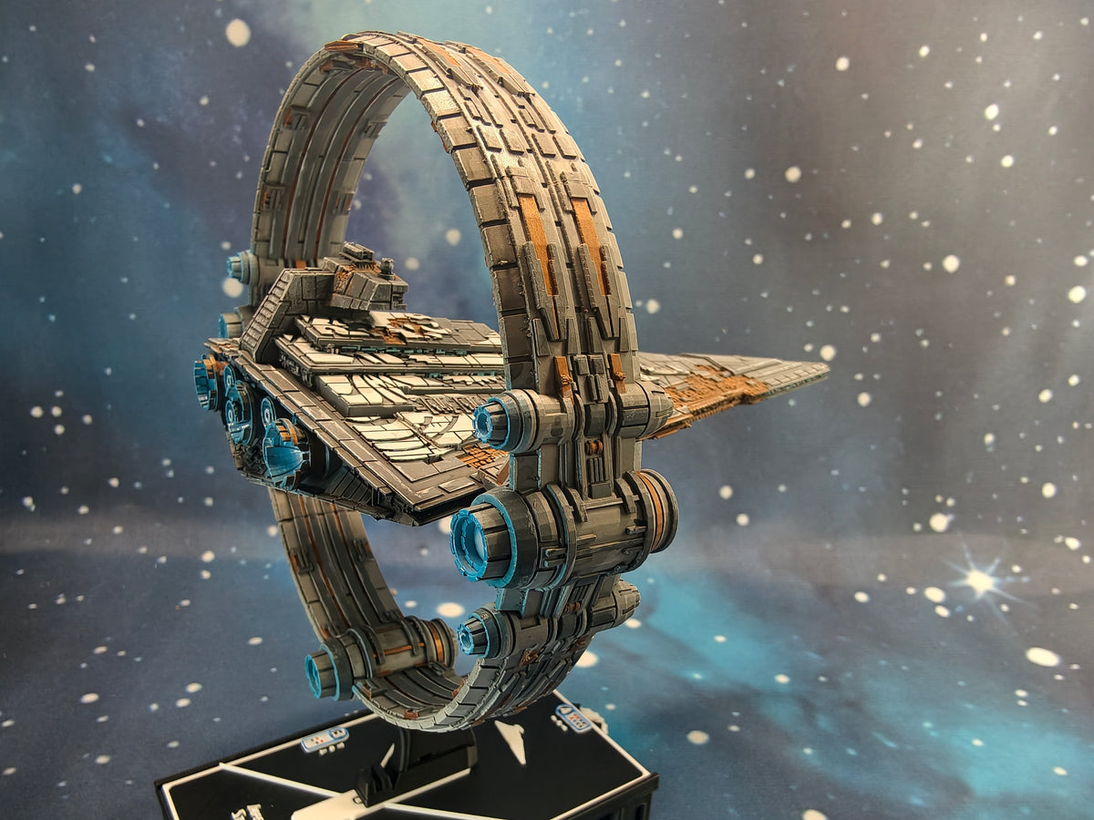 Damaged Chimaera Star Destroyer (204mm)  – Compatible with Star Wars Armada Scale games