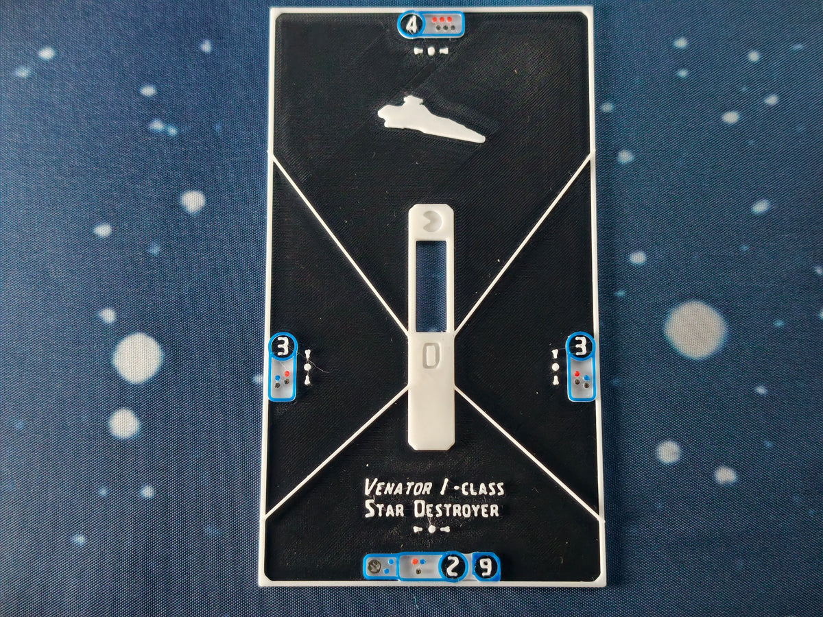 Imperial ship Base tokens – Compatible with Armada Scale games