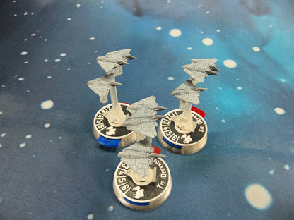 UNSC Longsword C-709 Fighter squadron (9pcs) – Compatible with Halo Fleet Armada