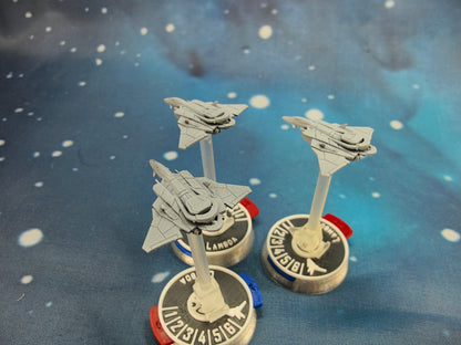 UNSC Winter-class Prowler stealth squadron (3pcs) – Compatible with Halo Fleet Armada