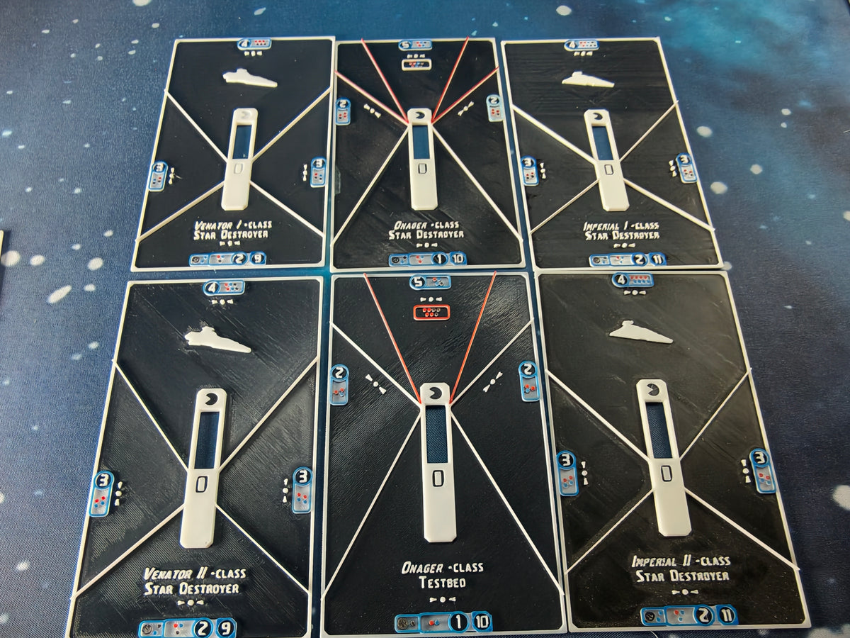 Imperial ship Base tokens – Compatible with Armada Scale games