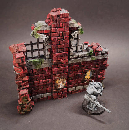 Trench Ruined Factory Terrain – 28mm/32mm Wargaming Scenery