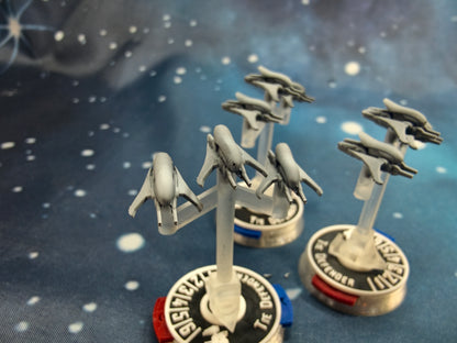 Covenant Banshee-class Fighter squadron (9pcs) – Compatible with Halo Armada