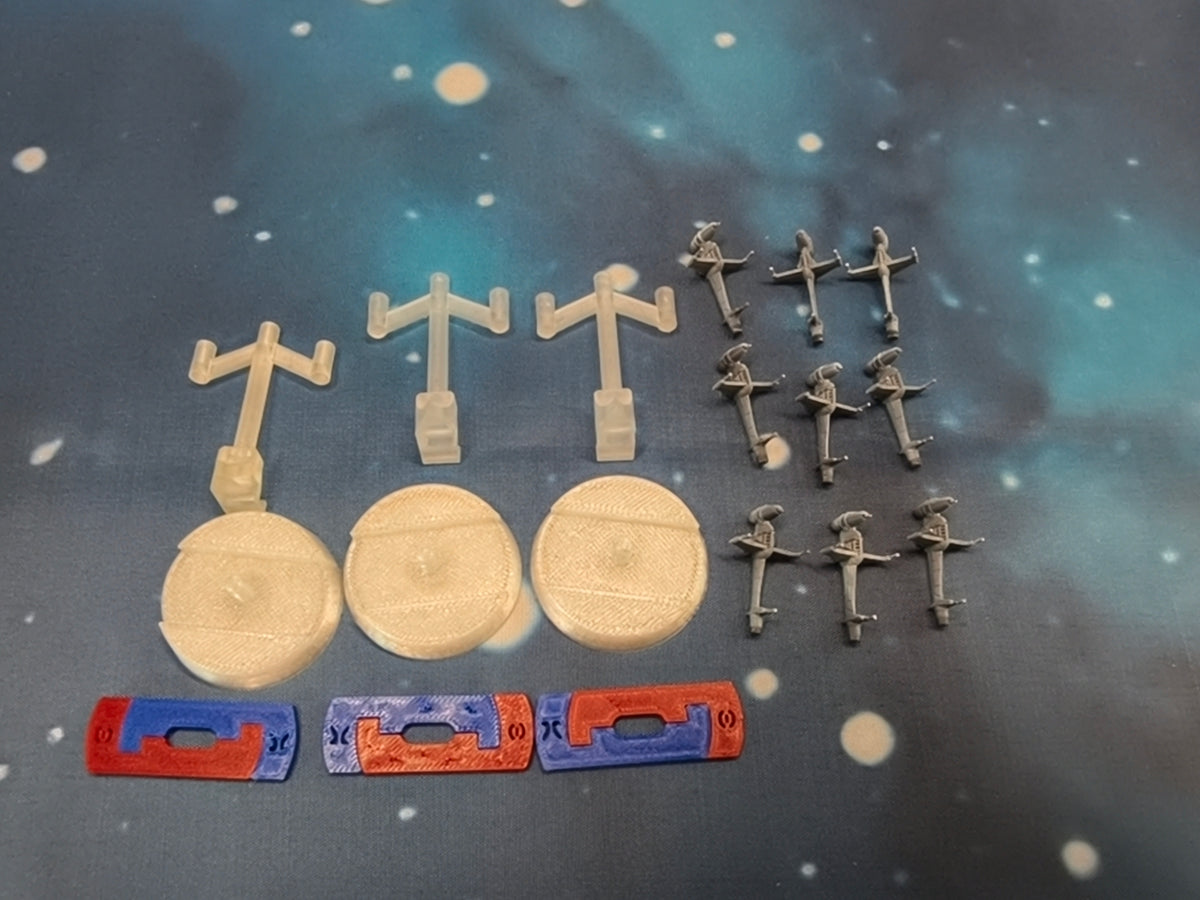Rebel B-Wing Squadron – 9pcs - Compatible with Armada scale games