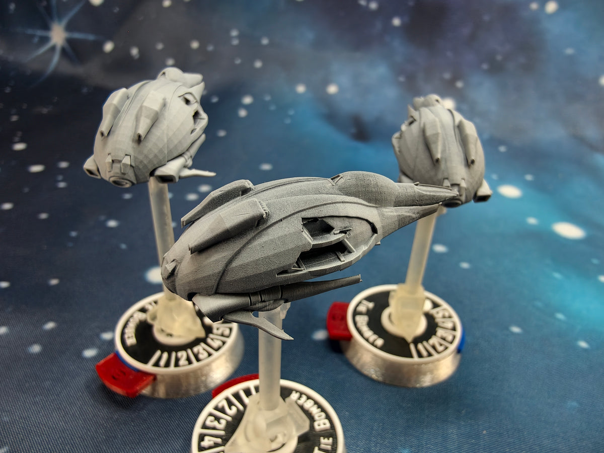 Covenant Lich Type-56 Ground support squadron (3pcs) – Compatible with Halo Armada