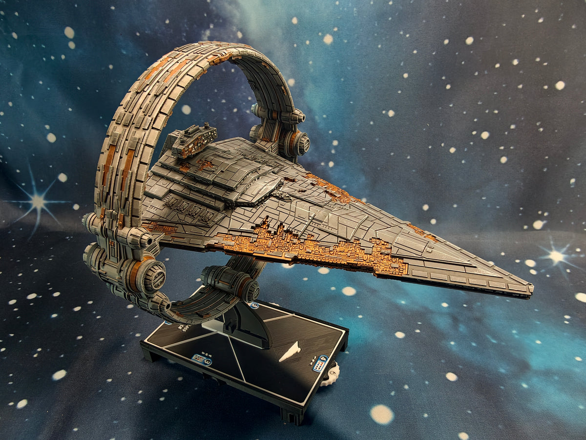 Damaged Chimaera Star Destroyer (204mm)  – Compatible with Star Wars Armada Scale games