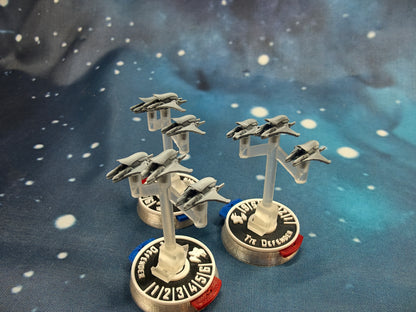 Covenant Banshee-class Fighter squadron (9pcs) – Compatible with Halo Armada