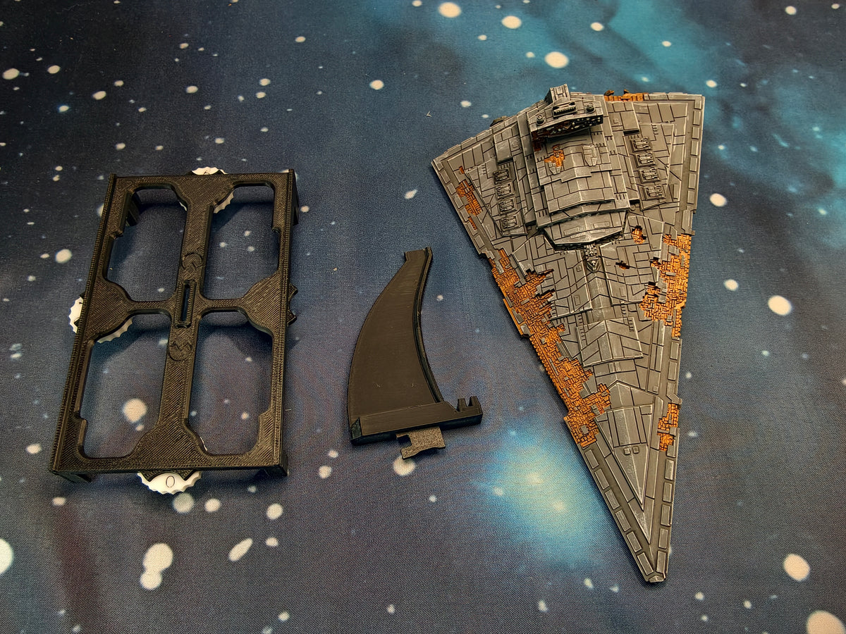 Damaged Chimaera Star Destroyer (204mm)  – Compatible with Star Wars Armada Scale games