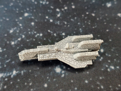 Zann Consortium - Crusader Corvette – Length:59mm - 3D printed Armada Nexus/Legacy Upgrade