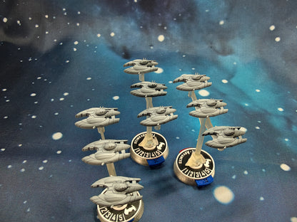 Covenant Vampire class fighter squadron (9pcs) – Compatible with Halo Armada